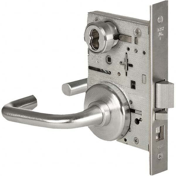 Best - Entrance with Deadbolt Lever Lockset for 1-3/4" Thick Doors - USA Tool & Supply