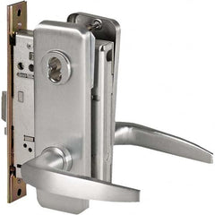 Office Lever Lockset for 1-3/4″ Thick Doors 6 or 7 Pin Length Best & Compatible (Core Not Included), 2-3/4″ Backset, Satin Chrome Finish