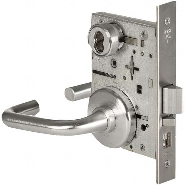 Best - Office Lever Lockset for 1-3/4" Thick Doors - USA Tool & Supply