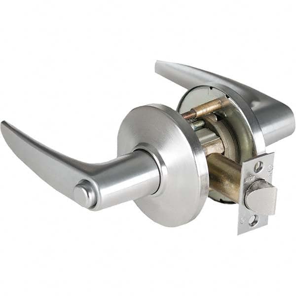 Best - Privacy Lever Lockset for 1-3/4 to 2-1/4" Thick Doors - USA Tool & Supply