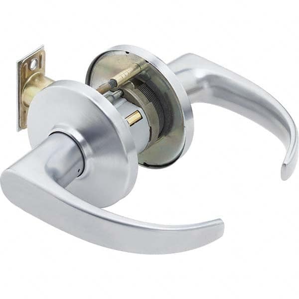 Best - Privacy Lever Lockset for 1-3/4 to 2-1/4" Thick Doors - USA Tool & Supply