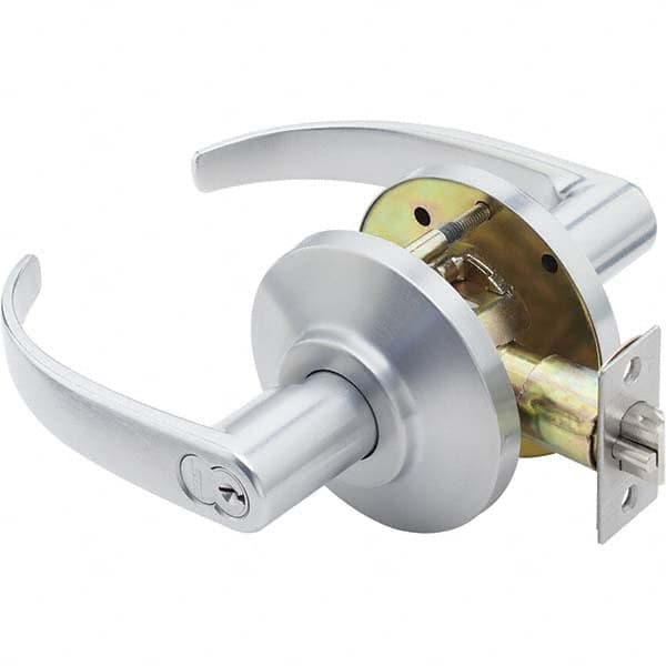 Best - Storeroom Lever Lockset for 1-3/8 to 2" Thick Doors - USA Tool & Supply