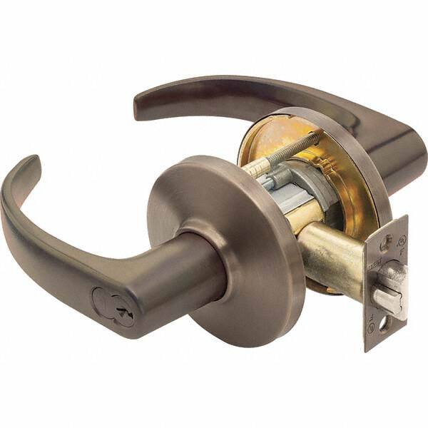 Best - Storeroom Lever Lockset for 1-3/4 to 2-1/4" Thick Doors - USA Tool & Supply