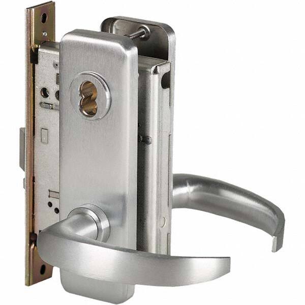 Best - Storeroom Lever Lockset for 1-3/4" Thick Doors - USA Tool & Supply