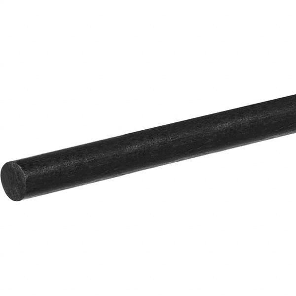 USA Sealing - 1' x 1/2" Black Carbon Fiber (Unidirectional) Rod - USA Tool & Supply