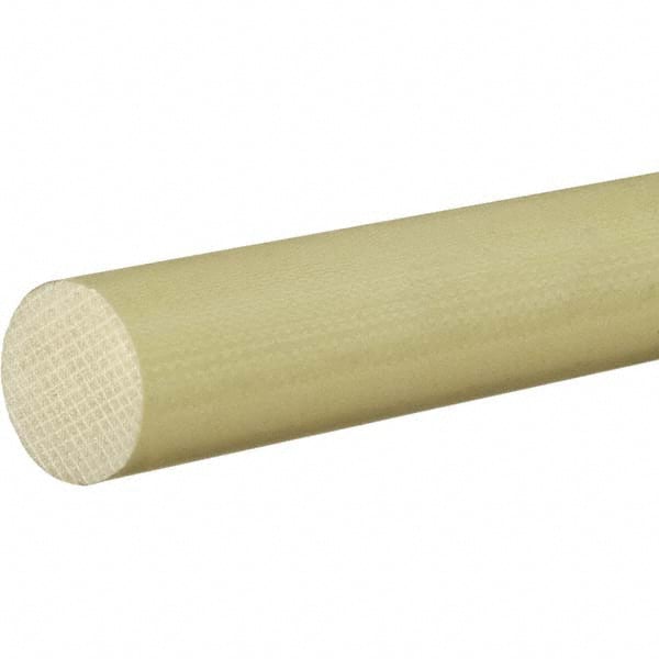 USA Sealing - 1' x 1-1/2" Yellow Garolite (G-10/FR4) Rod - USA Tool & Supply
