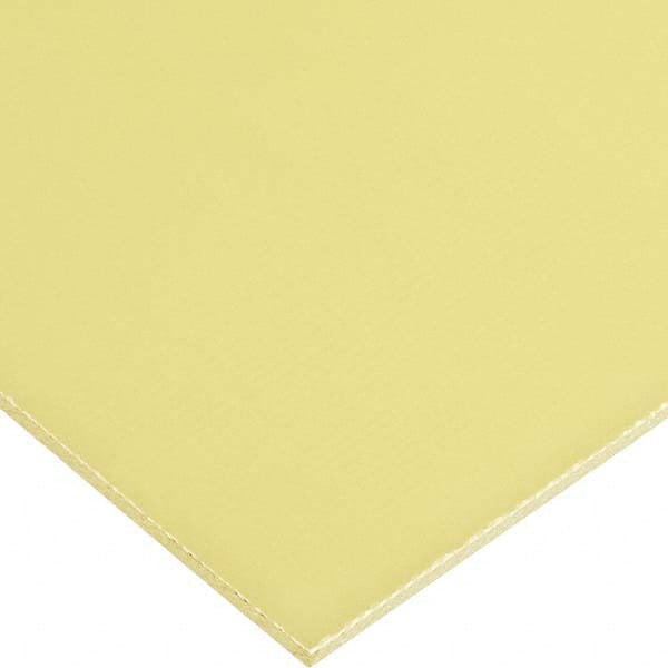 USA Sealing - 2' x 2" x 1/16" Yellow Garolite Rectangular Bar - USA Tool & Supply