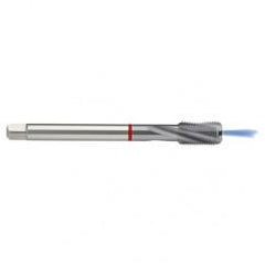 M6x1.0 6HX 3-Flute PM Cobalt Red Ring Semi-Bottoming 15 degree Spiral Flute Tap-TiCN - USA Tool & Supply