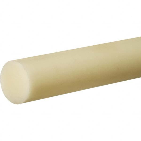USA Sealing - 3' x 2" Off-White Nylon 6/6 Rod - USA Tool & Supply