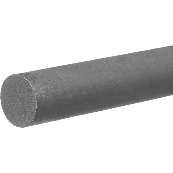 Plastic Rod: Polyvinylchloride, 3' Long, 3/4″ Dia, Gray Rockwell R-115