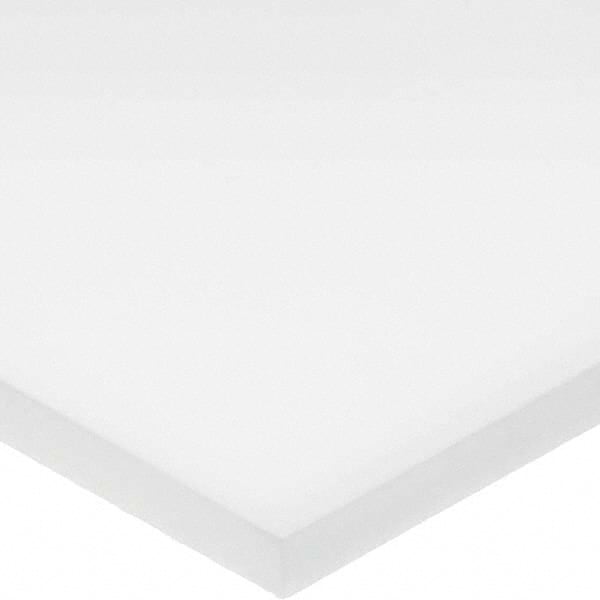 Plastic Bar: Ultra-High-Molecular-Weight Polyethylene, 1-1/4″ Thick, White