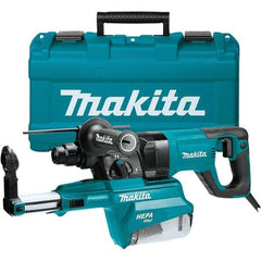 Makita - 120 Volt 1" SDS Plus Chuck Electric Rotary Hammer - 0 to 4,500 BPM, 0 to 1,100 RPM, Reversible - USA Tool & Supply