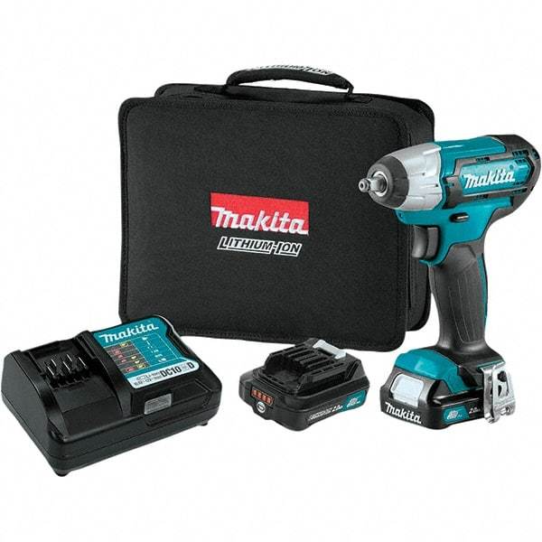 Makita - Cordless Impact Wrenches & Ratchets Voltage: 12.0 Drive Size (Inch): 3/8 - USA Tool & Supply