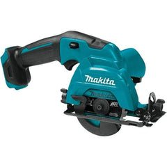 Makita - 12 Volt, 3-3/8" Blade, Cordless Circular Saw - 1,500 RPM, Lithium-Ion Batteries Not Included - USA Tool & Supply