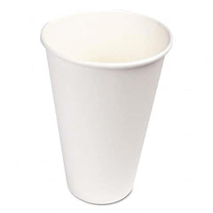 Boardwalk - Paper Hot Cups, 16 oz, White, 1000/Carton - USA Tool & Supply