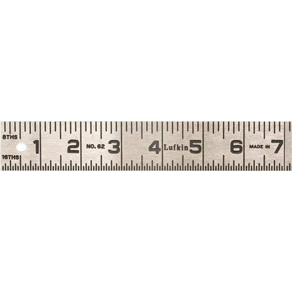 Lufkin - Steel Rules Length (Inch): 24 Graduation Style: Inch - USA Tool & Supply