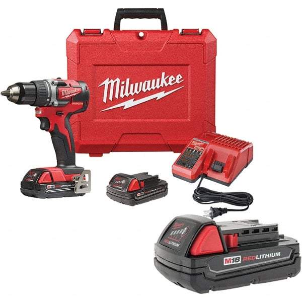 Milwaukee Tool - Cordless Drills Battery Voltage: 18 Battery Chemistry: Lithium-Ion - USA Tool & Supply