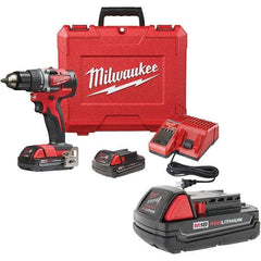 Milwaukee Tool - Cordless Drills Battery Voltage: 18 Battery Chemistry: Lithium-Ion - USA Tool & Supply