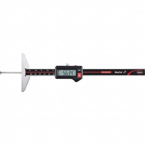 Mahr - Electronic Depth Gages Minimum Measurement (mm): 0.01 Minimum Measurement (Decimal Inch): 0.0000 - USA Tool & Supply