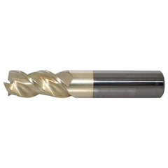 ProMax - 1/4" Diam, 3/8" LOC, 1/4" Shank Diam, 2" OAL, 3 Flute, Solid Carbide, Single End Square End Mill - Exact Industrial Supply