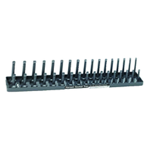 Metric Sized Socket Tray - 1/4″ Drive - Gray - USA Tool & Supply