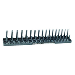 Metric Sized Socket Tray - 1/4″ Drive - Gray - USA Tool & Supply