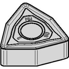 WNMG 433 Double-sided|G WM25CT, 3/64″ Corner Radius, 3/16″ Thick, 1/2″ Inscribed Circle, TiN, Turning Indexable Insert - USA Tool & Supply