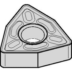WNMG 432 Double-sided|G TN20P, 1/32″ Corner Radius, 3/16″ Thick, 1/2″ Inscribed Circle, TiN, Turning Indexable Insert - USA Tool & Supply