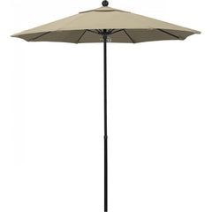 California Umbrella - Patio Umbrellas; Umbrella Diameter (Inch): 90 ; Height (Feet): 7.750 ; Fabric Color: Pacifica Beige ; Base Included: No ; Frame Material: Fiberglass-reinforced Nylon ; Frame Color: Black - Exact Industrial Supply