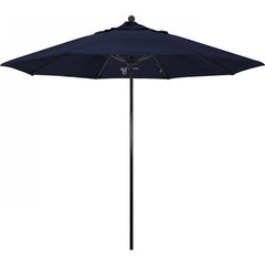 California Umbrella - Patio Umbrellas; Umbrella Diameter (Inch): 108 ; Height (Feet): 8.750 ; Fabric Color: Pacifica Navy ; Base Included: No ; Frame Material: Fiberglass-reinforced Nylon ; Frame Color: Black - Exact Industrial Supply