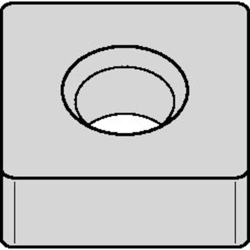 SNMA 433 A|None WK05CT, 3/64″ Corner Radius, 3/16″ Thick, 1/2″ Inscribed Circle, TiN, Square, Turning Indexable Insert - USA Tool & Supply