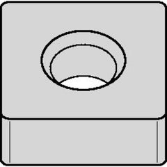 SNMA 432 A|None WK05CT, 1/32″ Corner Radius, 3/16″ Thick, 1/2″ Inscribed Circle, TiN, Square, Turning Indexable Insert - USA Tool & Supply
