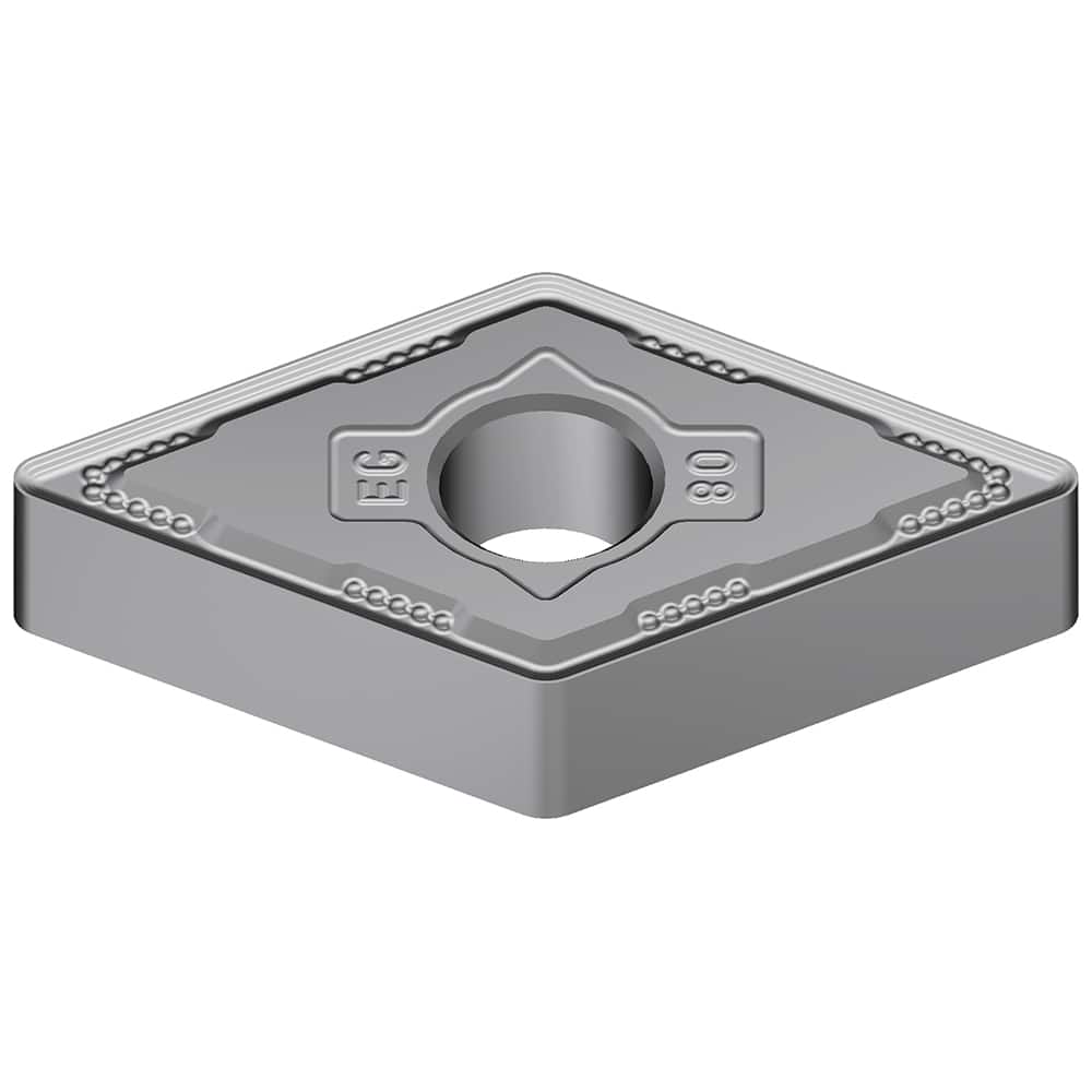 DNMG441EEG AC8015P Carbide Turning Insert Absotech Finish, 0.6102″ Long, 1/2″ Inscribed Circle, 0.0157″ Corner Radius, 1/4″ Thick, 55° Included Angle, Series AC8000P