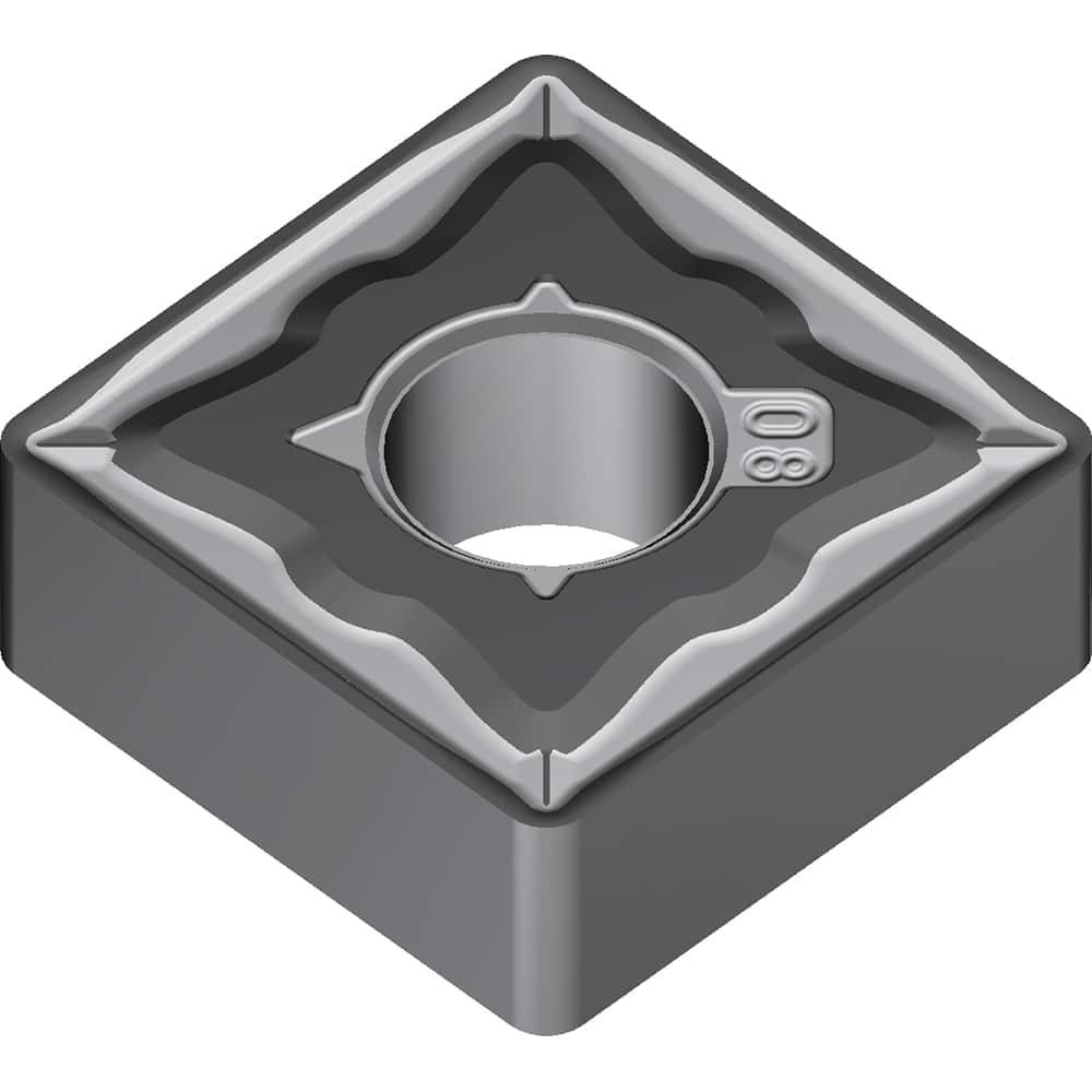SNMG644EEM AC8025P Carbide Turning Insert Absotech Finish, 0.75″ Long, 3/4″ Inscribed Circle, 0.063″ Corner Radius, 1/4″ Thick, 90° Included Angle, Series AC8000P