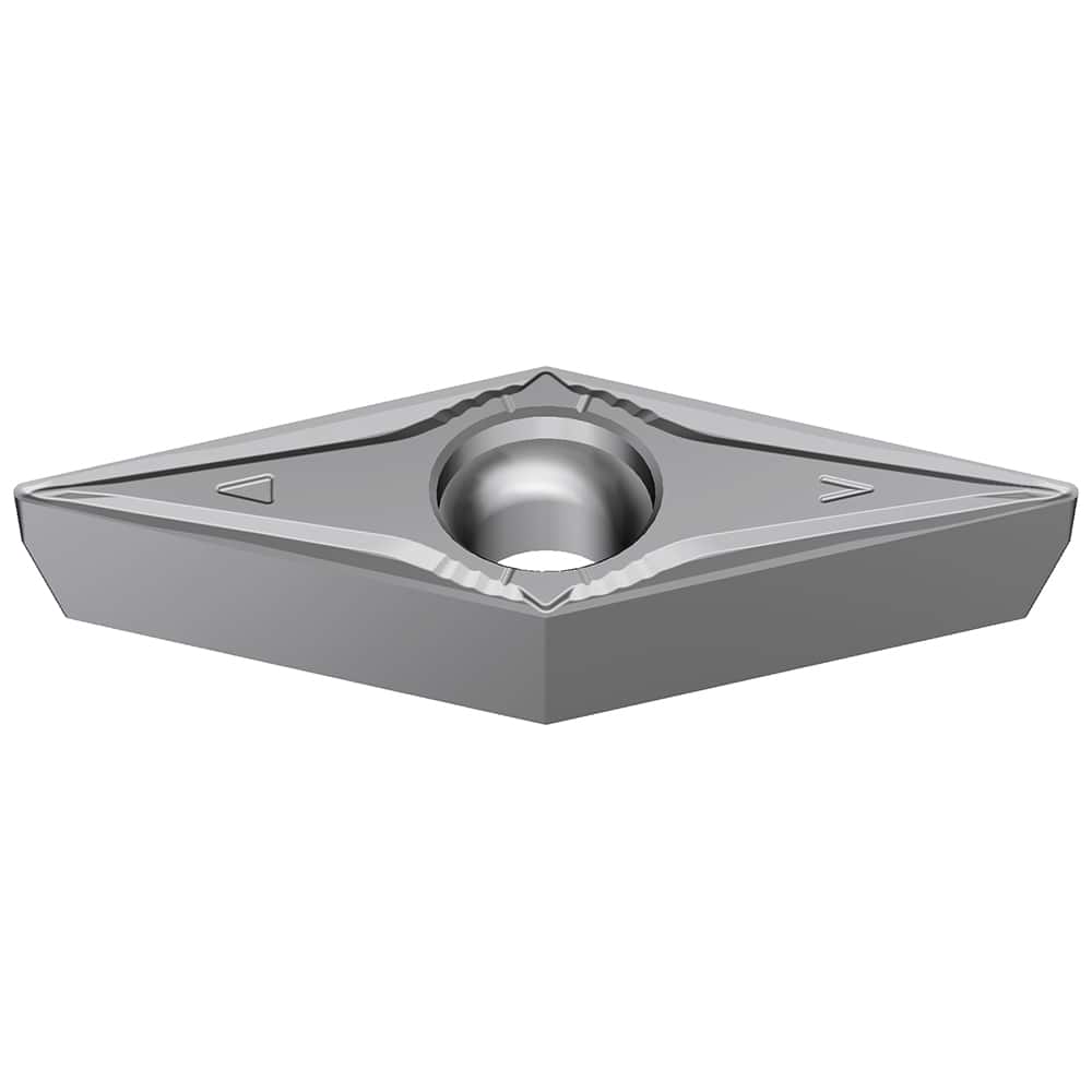 VBMT332EGU AC8015P Carbide Turning Insert Absotech Finish, 0.6535″ Long, 3/8″ Inscribed Circle, 0.0315″ Corner Radius, 0.1874″ Thick, 35° Included Angle, Series AC8000P