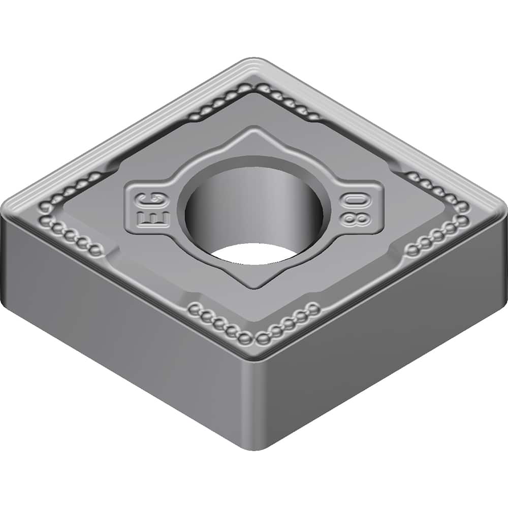 CNMG643EEG AC8015P Carbide Turning Insert Absotech Finish, 0.7598″ Long, 3/4″ Inscribed Circle, 0.0472″ Corner Radius, 1/4″ Thick, 80° Included Angle, Series AC8000P