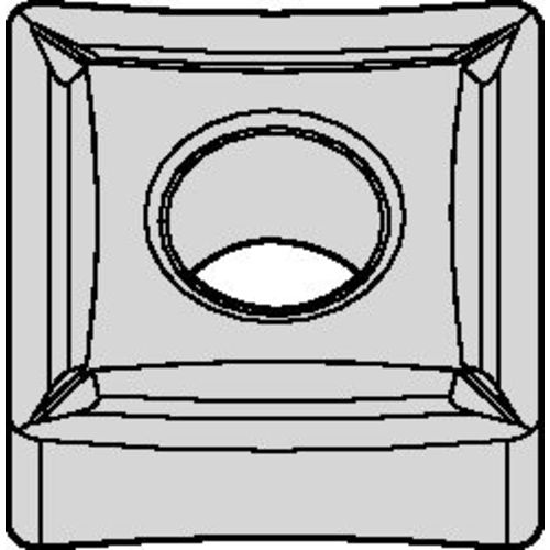 SNMP 433 Hi-Double Positive|P WS25PT, 3/64″ Corner Radius, 3/16″ Thick, 1/2″ Inscribed Circle, TiAlN, Square, Turning Indexable Insert - USA Tool & Supply
