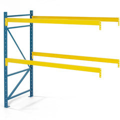 Steel King - Storage Racks; Type: Pallet Rack Add-On Unit ; Width (Inch): 96 ; Height (Inch): 120 ; Depth (Inch): 36 ; Number of Bays: 1 ; Color: Blue; Yellow - Exact Industrial Supply