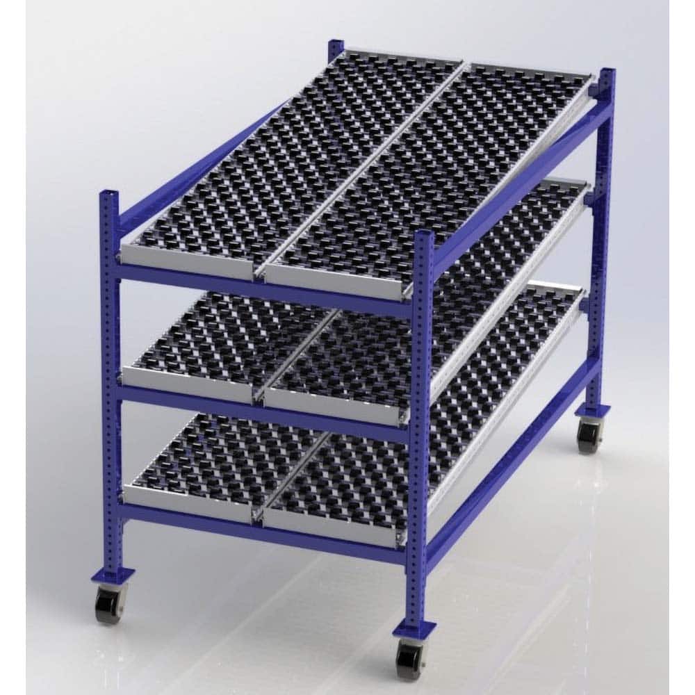 UNEX Manufacturing - Steel Shelving Type: Mobile Gravity Rack Starter or Add-On: Starter Unit - USA Tool & Supply