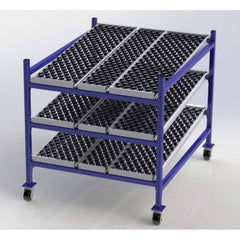 UNEX Manufacturing - Steel Shelving Type: Mobile Gravity Rack Starter or Add-On: Starter Unit - USA Tool & Supply