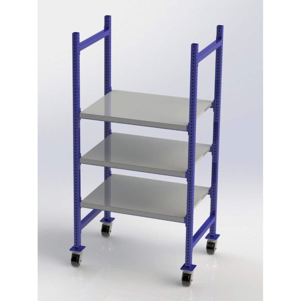 UNEX Manufacturing - Steel Shelving Type: Mobile Pick Tray Rack Starter or Add-On: Starter Unit - USA Tool & Supply
