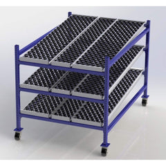 UNEX Manufacturing - Steel Shelving Type: Mobile Gravity Rack Starter or Add-On: Starter Unit - USA Tool & Supply