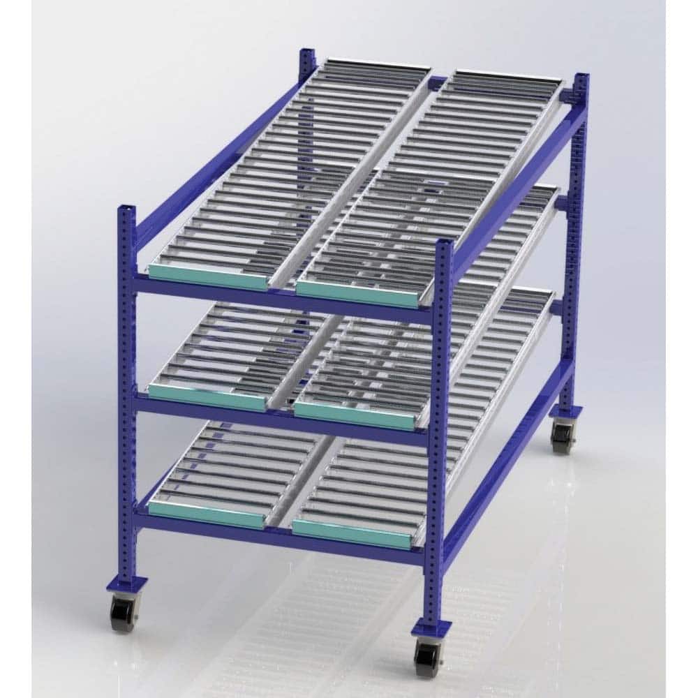 UNEX Manufacturing - Steel Shelving Type: Mobile Gravity Rack Starter or Add-On: Starter Unit - USA Tool & Supply