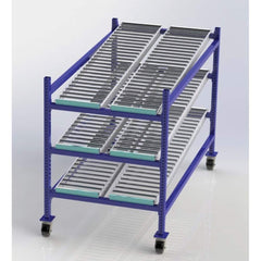 UNEX Manufacturing - Steel Shelving Type: Mobile Gravity Rack Starter or Add-On: Starter Unit - USA Tool & Supply