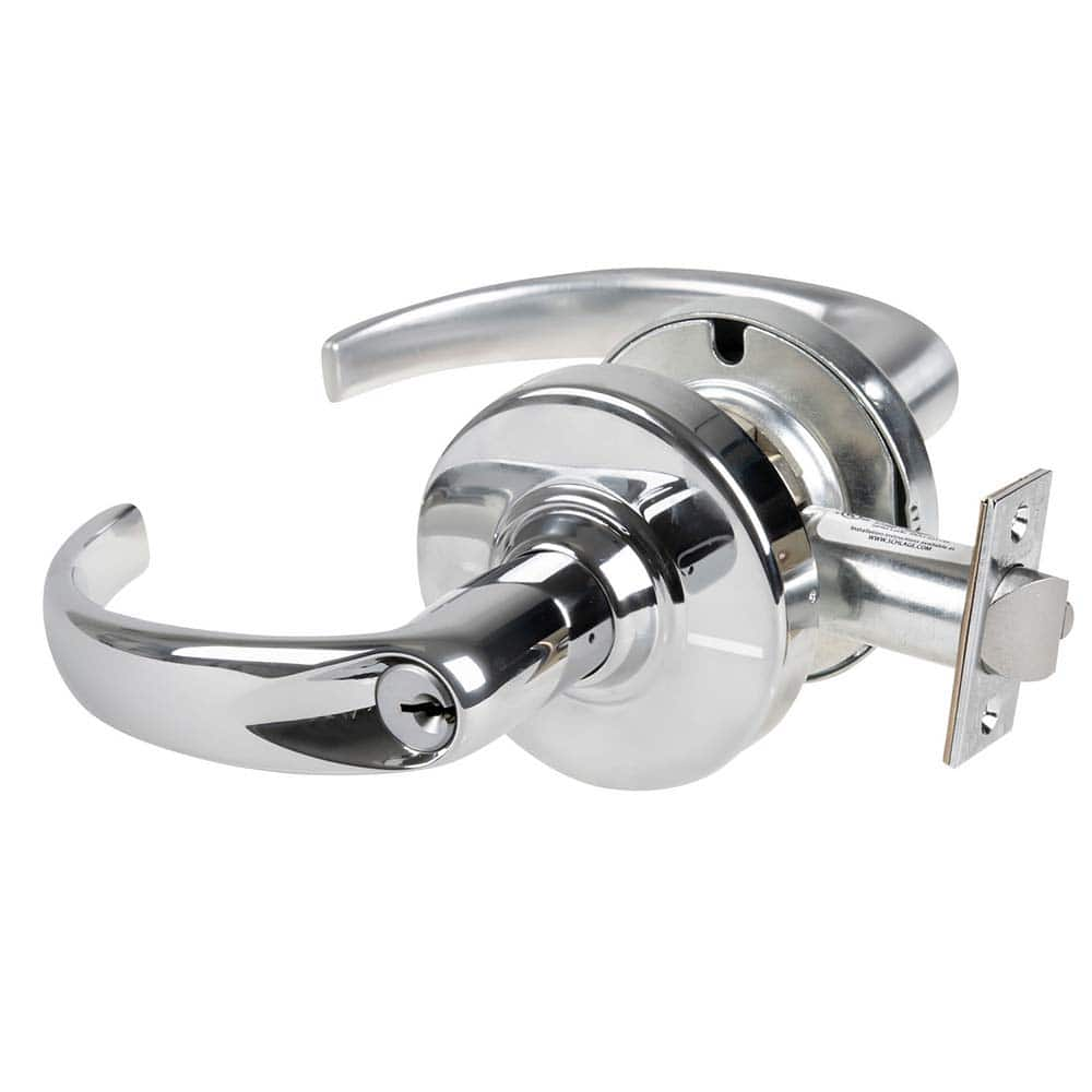 Lever Locksets; Door Thickness: 1 3/8 - 1 3/4; Key Type: Keyed Alike; Back Set: 2-3/4; For Use With: Commerical installation; Finish/Coating: Brushed Chrome; Bright Chrome; Material: Brass; Material: Brass; Door Thickness: 1 3/8 - 1 3/4; Lockset Grade: Gr