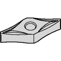VNGP 432 Hi-Double Positive|P TN15U, 1/32″ Corner Radius, 3/16″ Thick, 1/2″ Inscribed Circle, Uncoated, Turning Indexable Insert - USA Tool & Supply