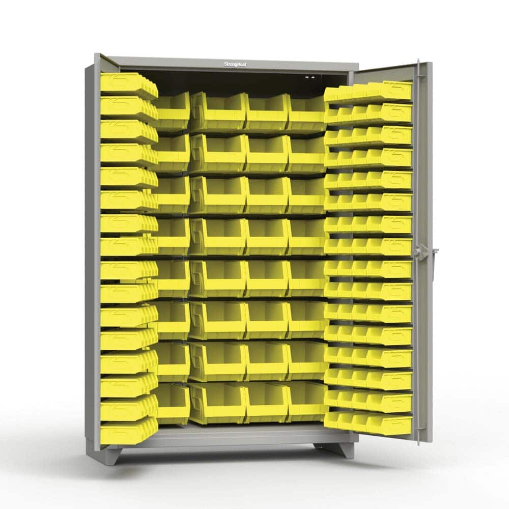Strong Hold - Small Parts Cabinets Type: Bin Width (Inch): 48 - USA Tool & Supply