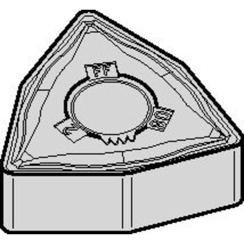 WNMG 431 Double-sided|G WM25CT, 1/64″ Corner Radius, 3/16″ Thick, 1/2″ Inscribed Circle, TiN, Turning Indexable Insert - USA Tool & Supply