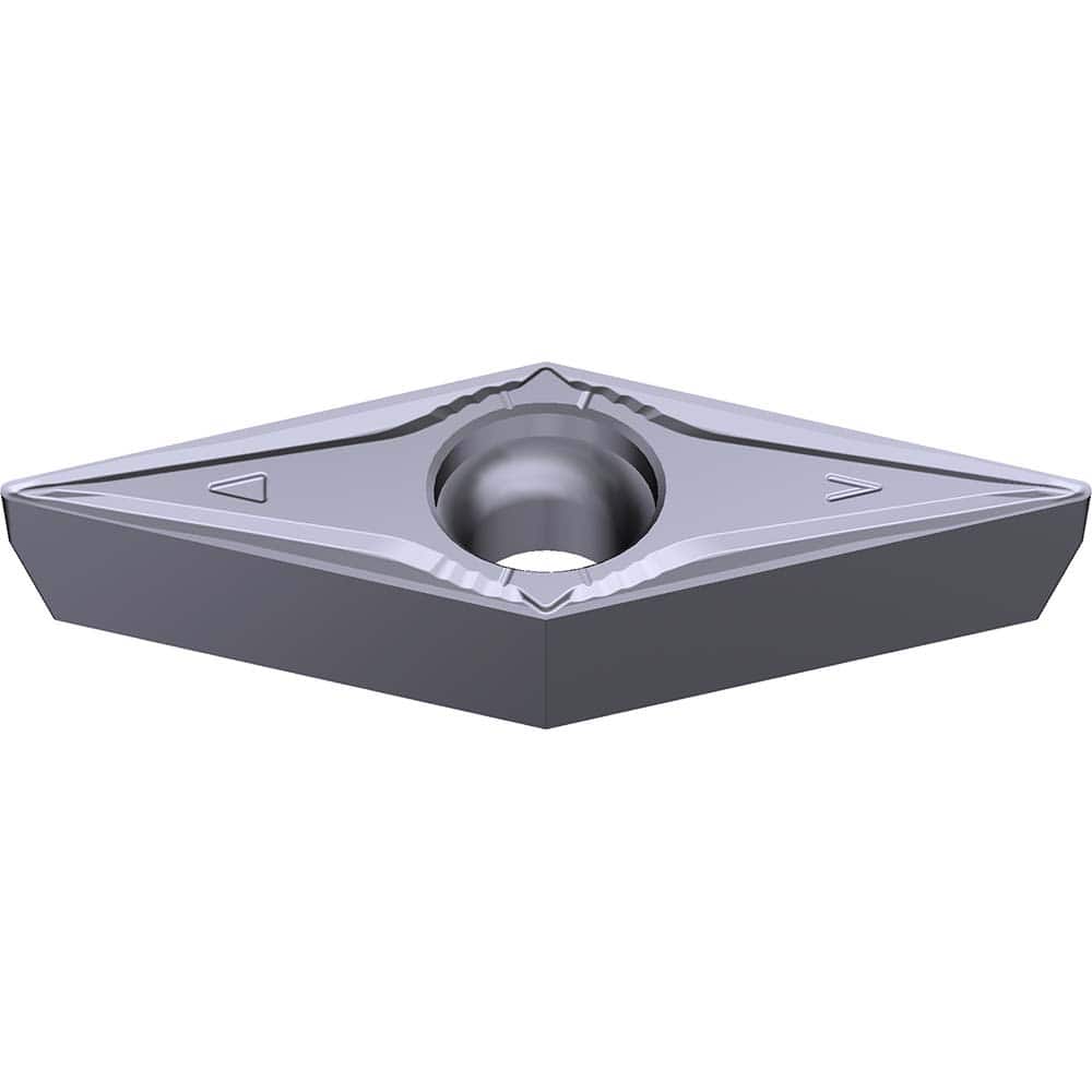 VCMT332EGU-AC5025S Carbide Turning Insert Absotech Bronze Finish, 0.6535″ Long, 3/8″ Inscribed Circle, 0.0315″ Corner Radius, 0.1874″ Thick, 35° Included Angle, Series AC5000S