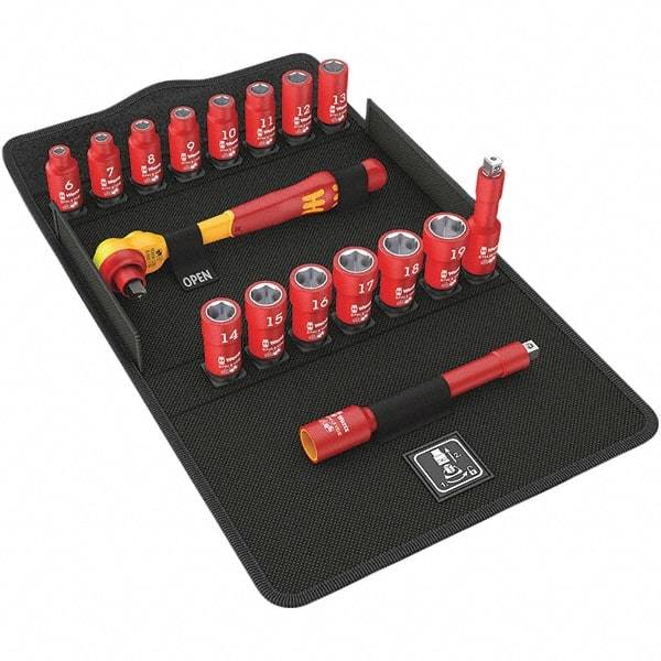 Wera - Socket Sets Measurement Type: Metric Drive Size: 3/8 - USA Tool & Supply
